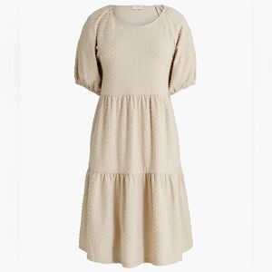 Cottagey Tiered Clip-Dot Dress J. Crew